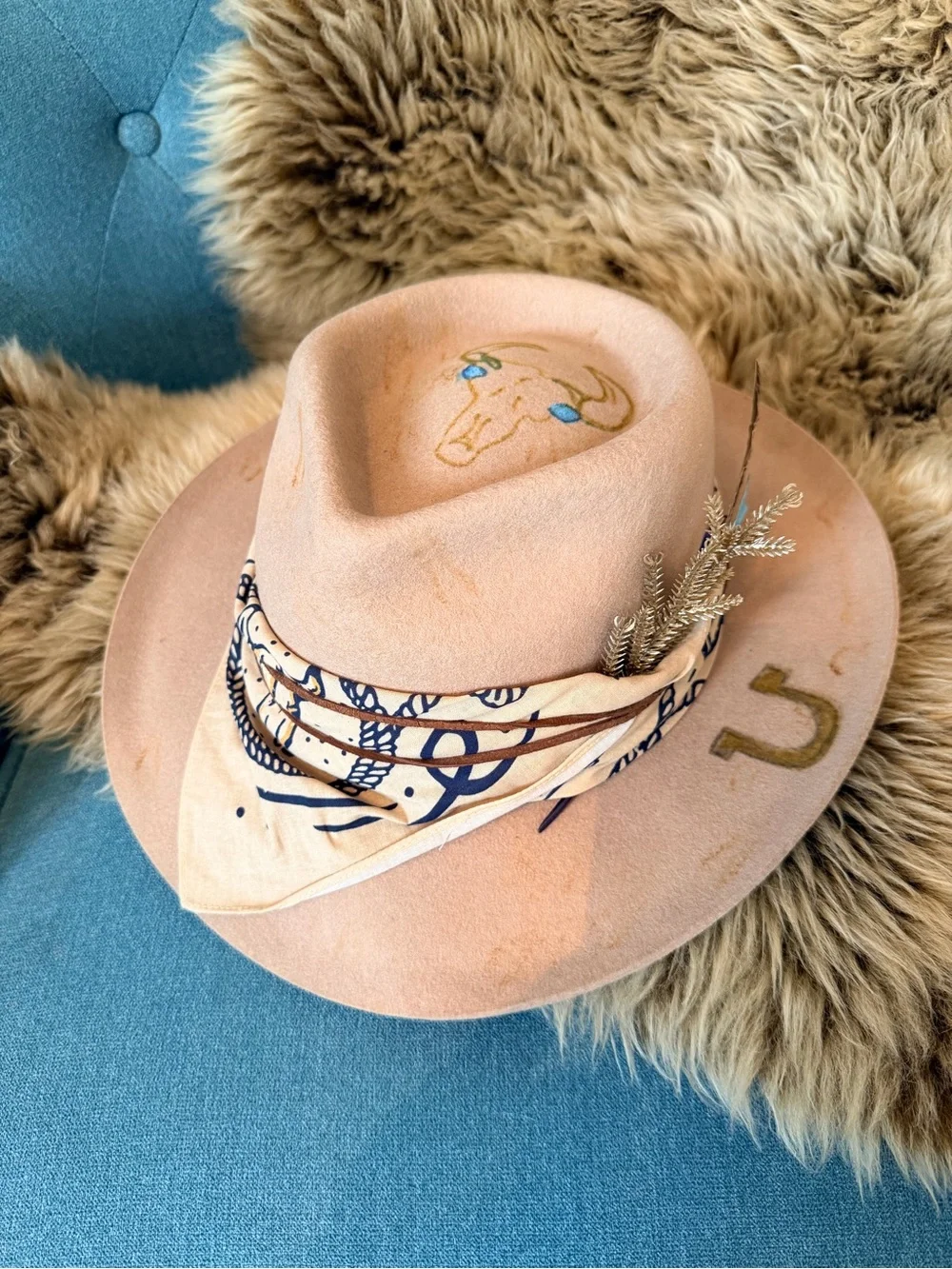 Rancher Hat Custom Ordered by Lack of Color 57CM brand New
